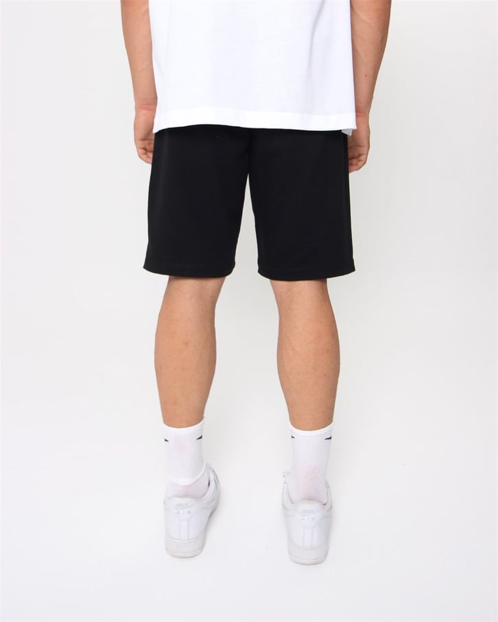Siyah Basic Regular Fit Şort
