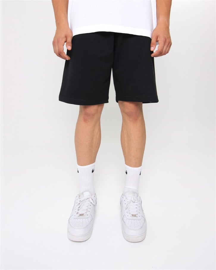 Siyah Basic Regular Fit Şort
