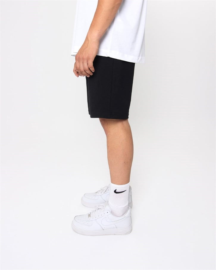 Siyah Basic Regular Fit Şort