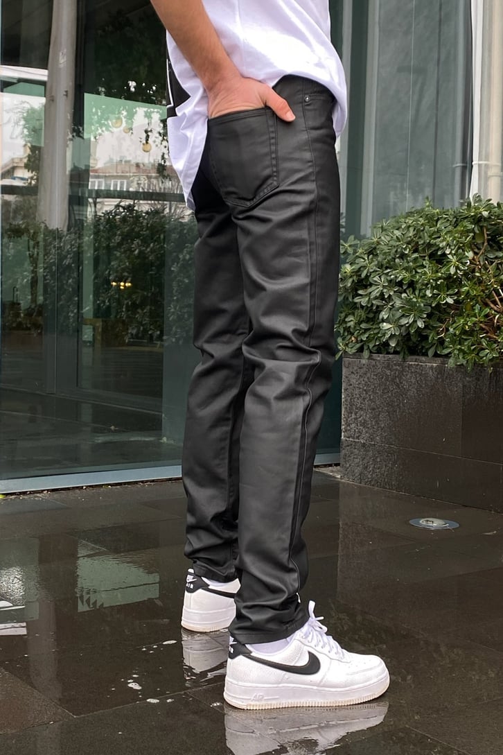 Siyah Mumlu Skinny Jean