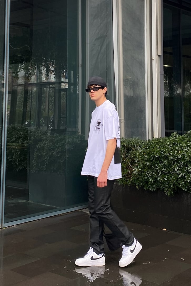 Siyah Mumlu Skinny Jean
