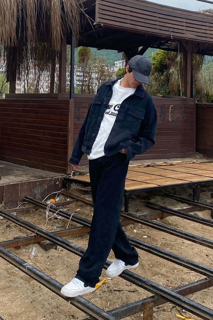 Siyah Regular Fit Kot Ceket