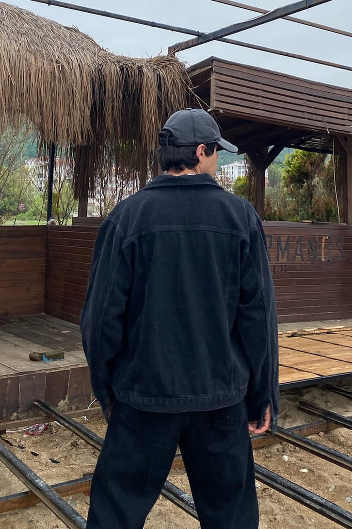 Siyah Regular Fit Kot Ceket