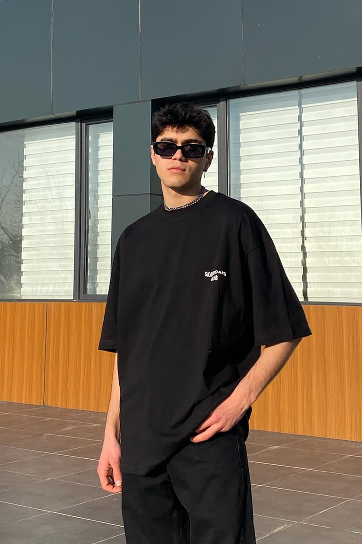 Skatelboro Oversize Printed Premium Tee