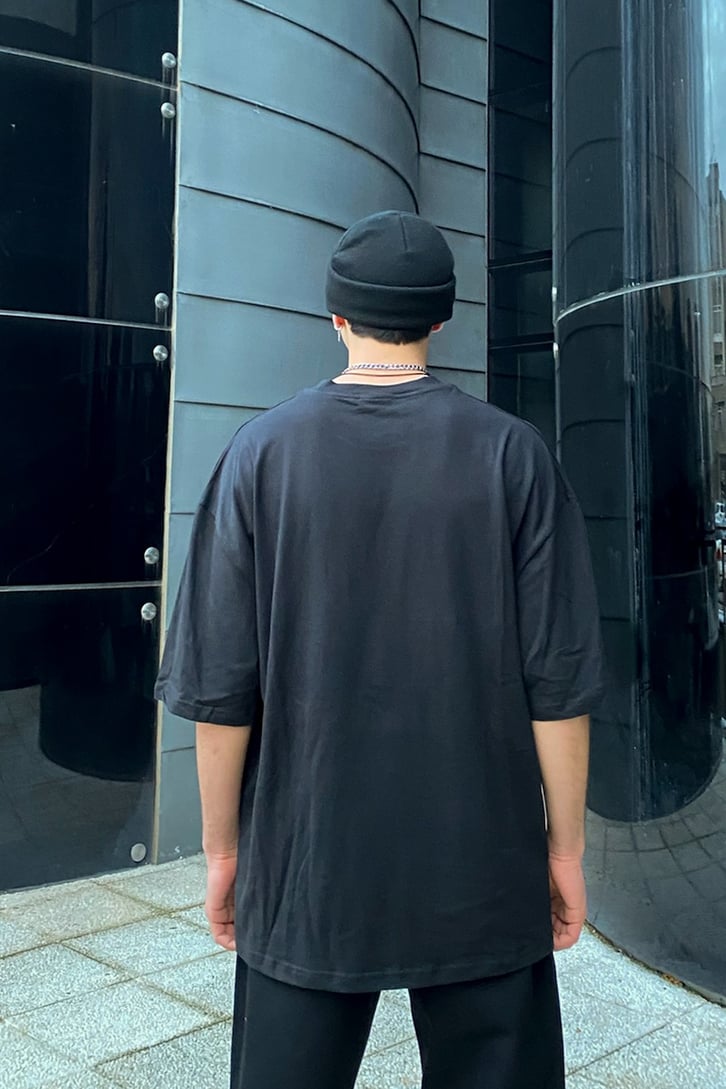 Skeleton Printed Oversize Tshirt