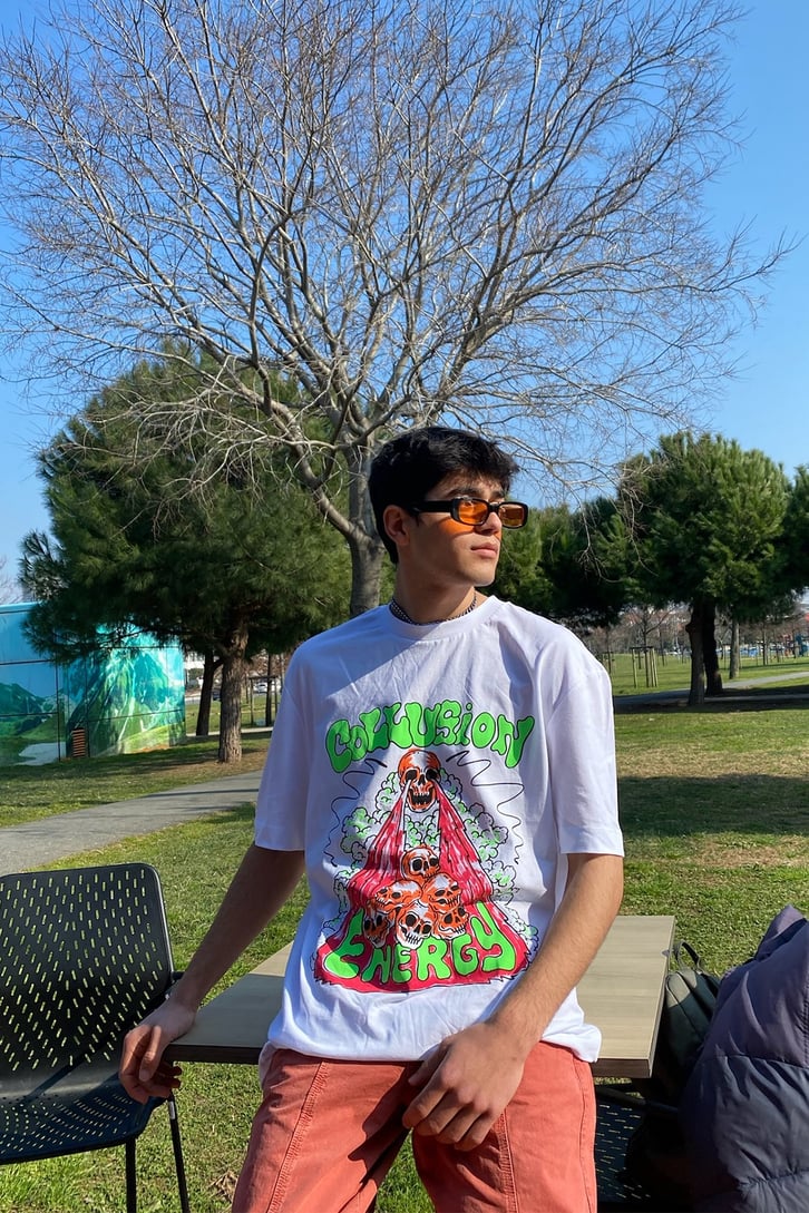 Skull Army Oversize Printed Tshirt