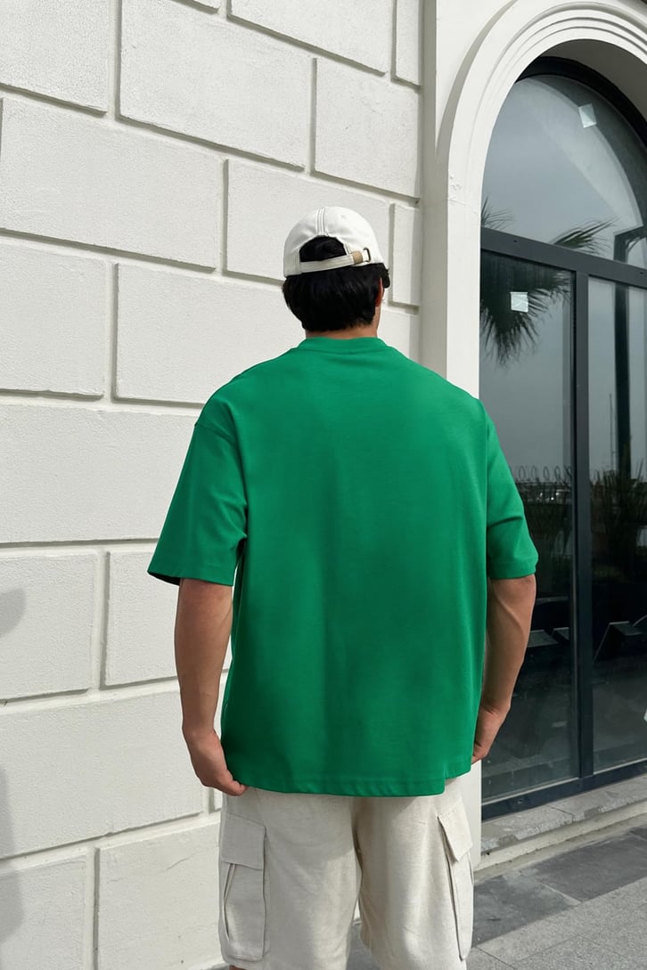 Skull Nakışlı Oversize Tişört
