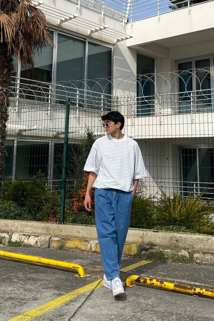 Sky Blue Baloon Fit Jean