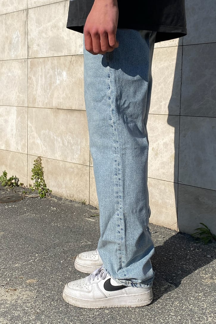 Sky Blue Boru Paça Premium Jean