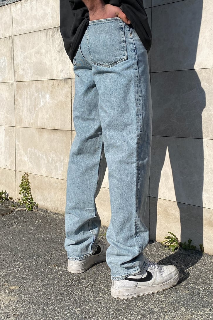 Sky Blue Boru Paça Premium Jean