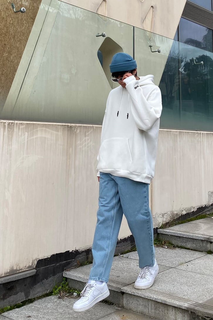 Sky Blue Mom Fit Jean