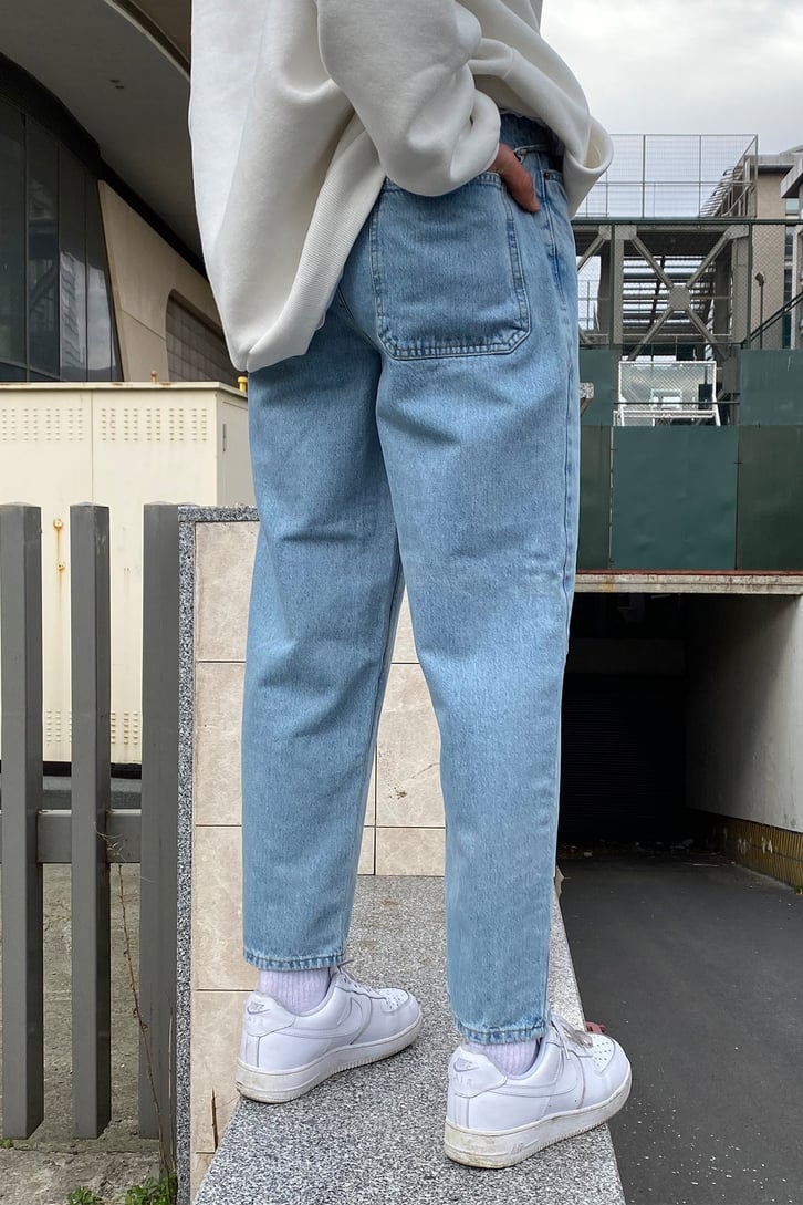 Sky Blue Mom Fit Jean