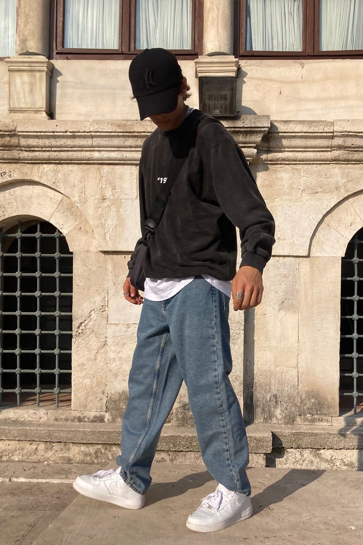 Sky Printed Oversize Hoodie