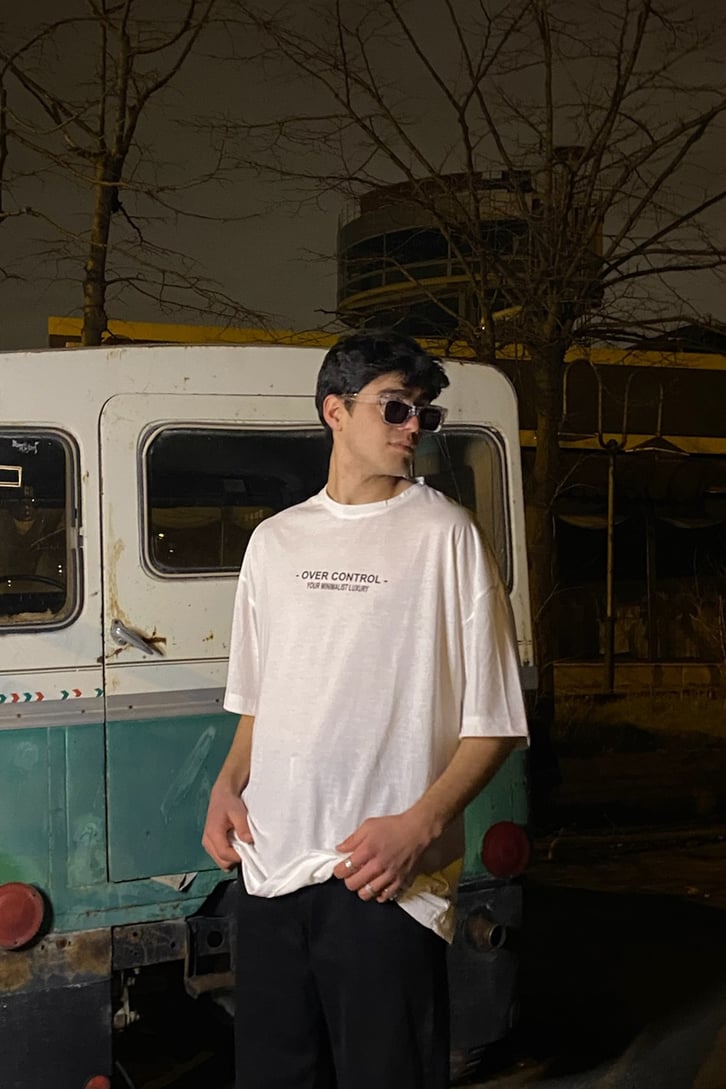 Smile or Death Oversize Printed Tshirt
