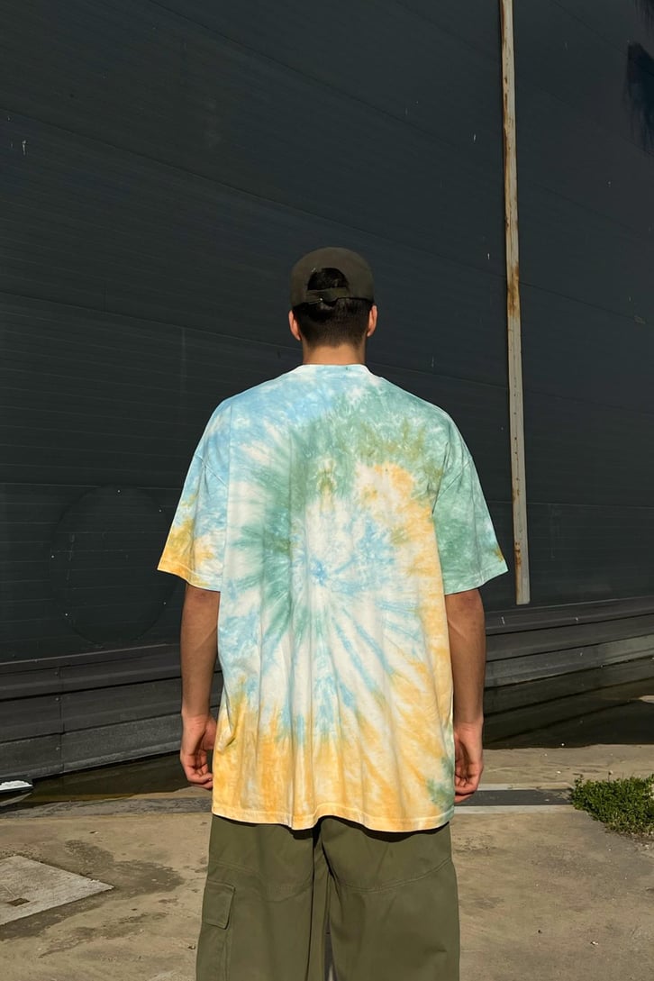 Smiley Batik Desen Oversize Tshirt