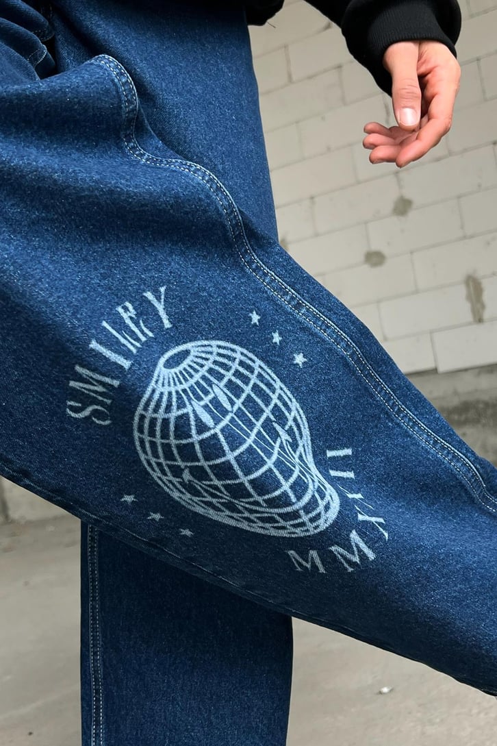 Smiley World Mavi Baggy Jean