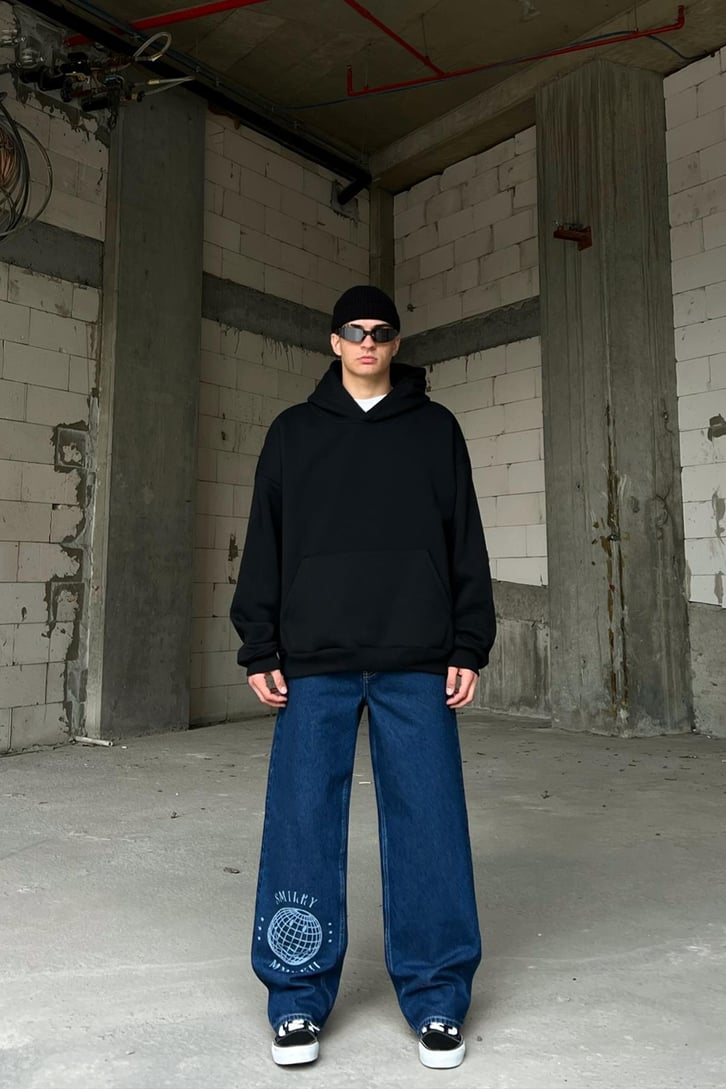 Smiley World Mavi Baggy Jean