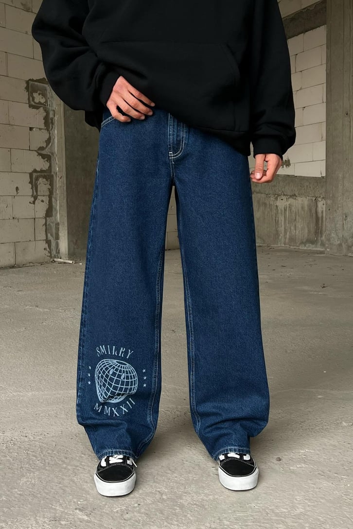 Smiley World Mavi Baggy Jean