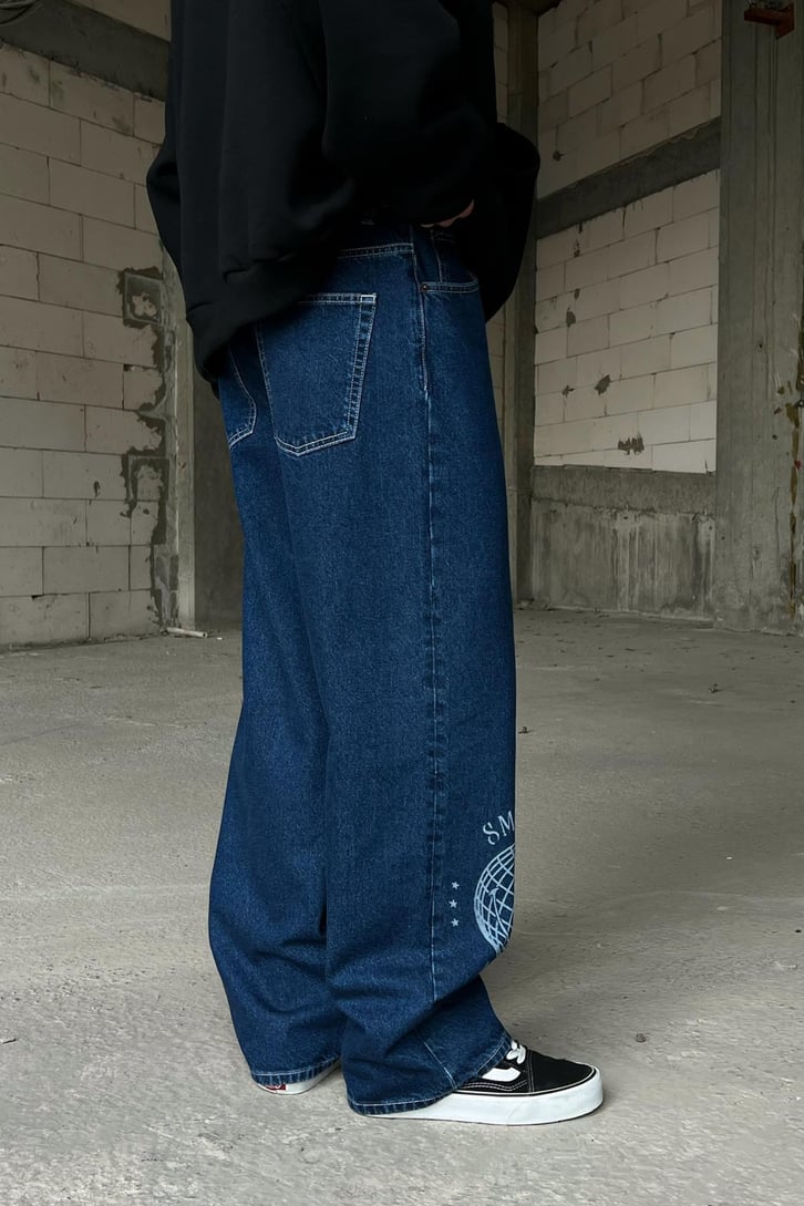 Smiley World Mavi Baggy Jean