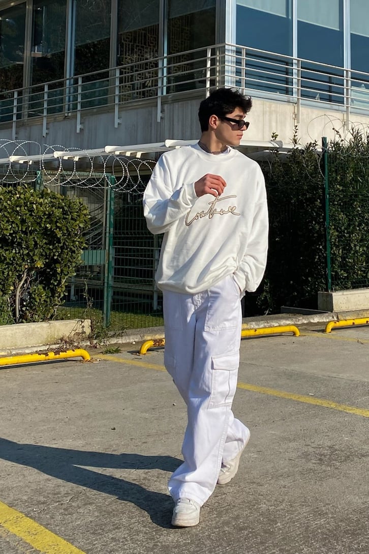 Snow White Cargo Pocket Skate Pant