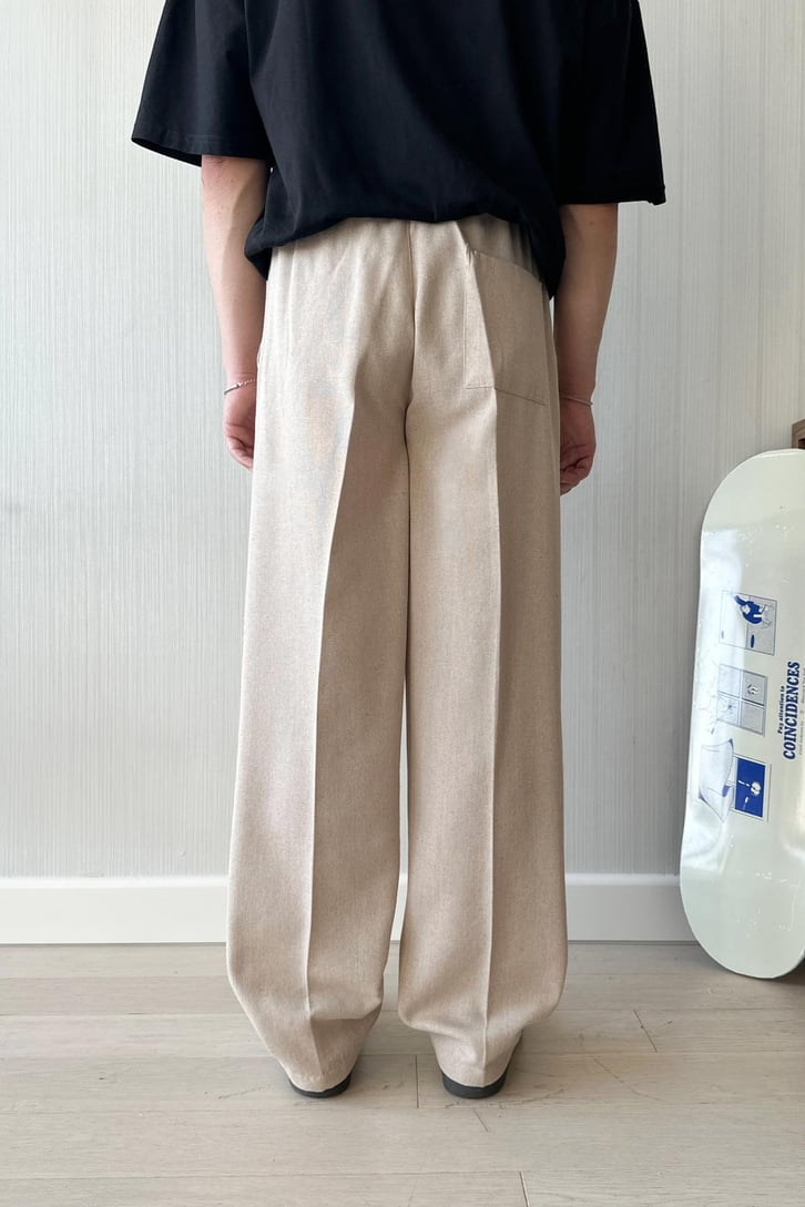 Snug Bel Lastikli Ham Keten Pantolon