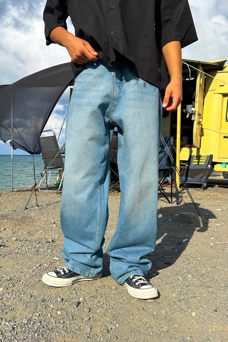 Soft Blue Baggy Jean