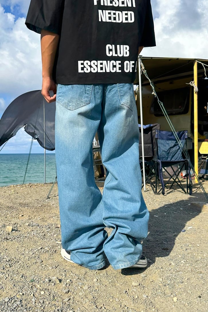 Soft Blue Baggy Jean
