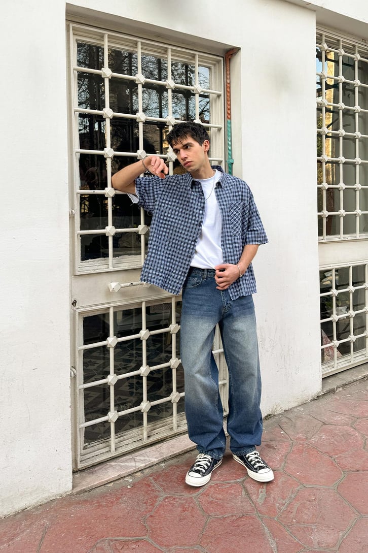 Soldurma Detaylı Yıkamalı Regular Jean