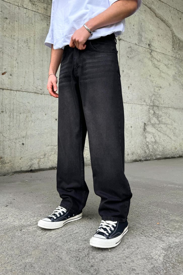Soldurma Detaylı Yıkamalı Regular Jean