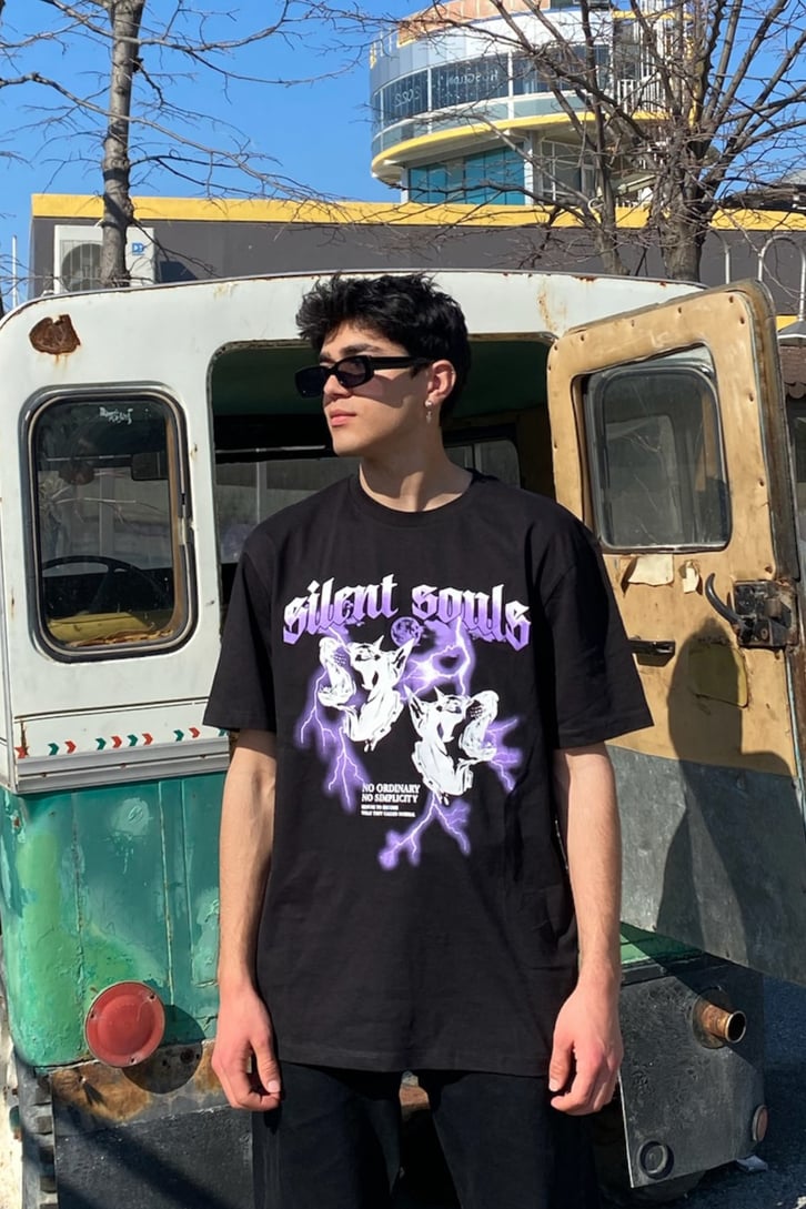 Soul of Dog Oversize Printed Premium Tshirt