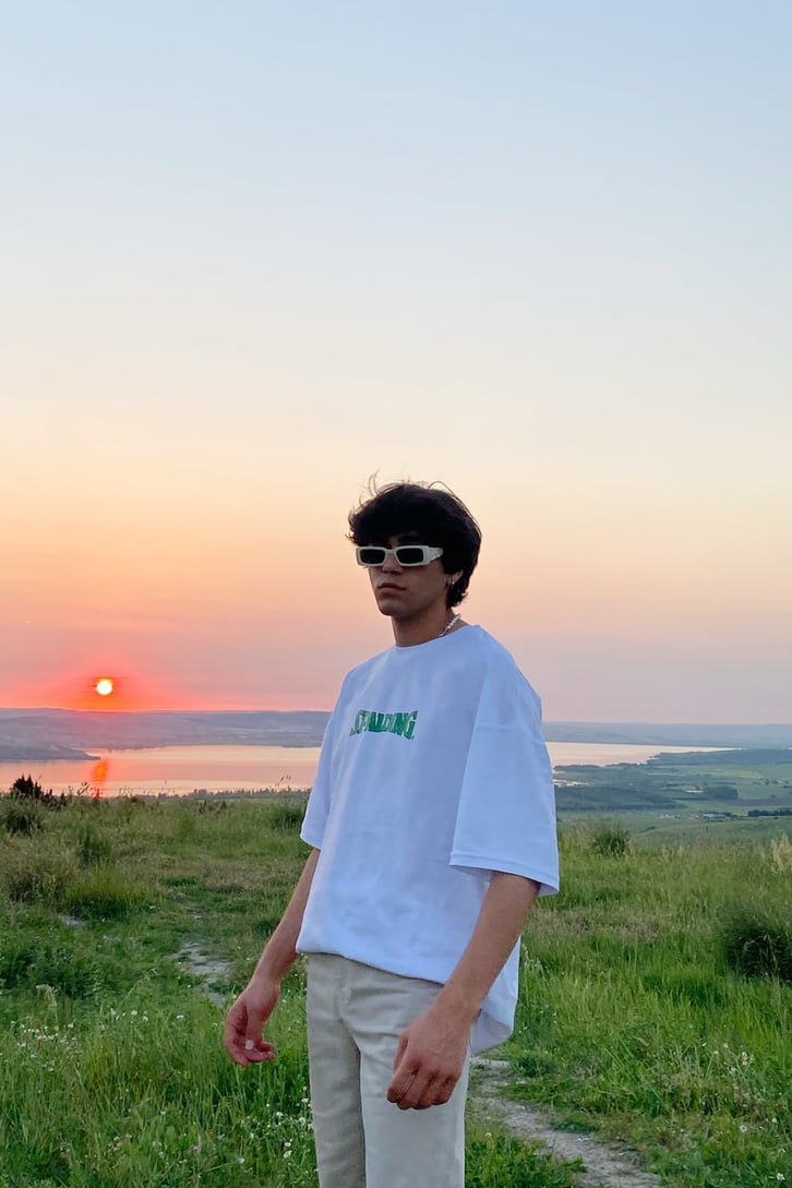 Spalding Baskılı Oversize Tshirt