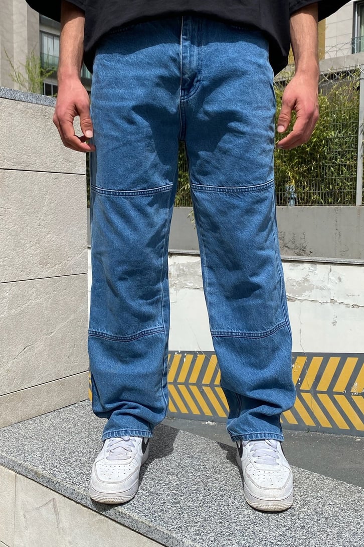 Special Cut Mavi Baggy Jean