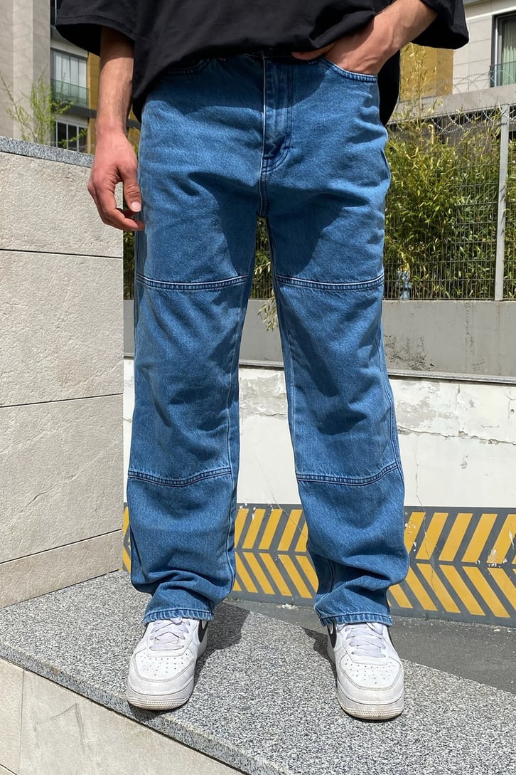Special Cut Mavi Baggy Jean