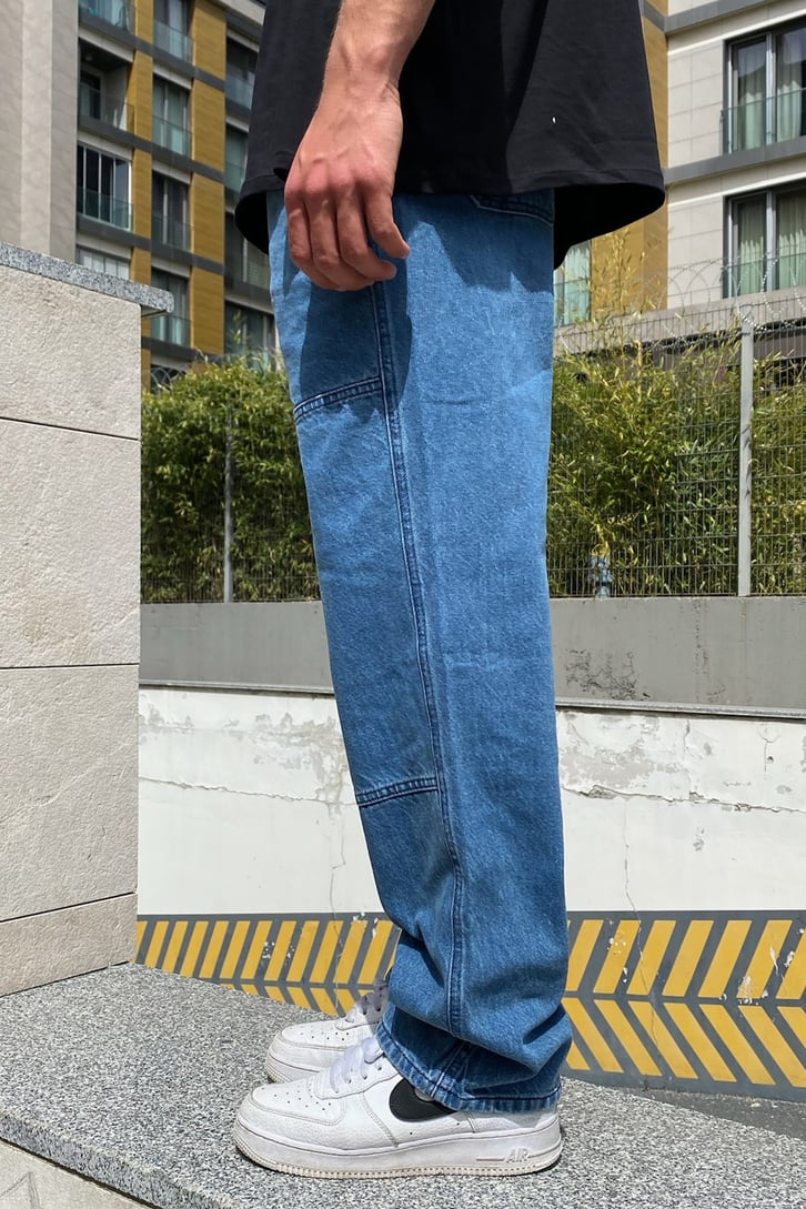 Special Cut Mavi Baggy Jean