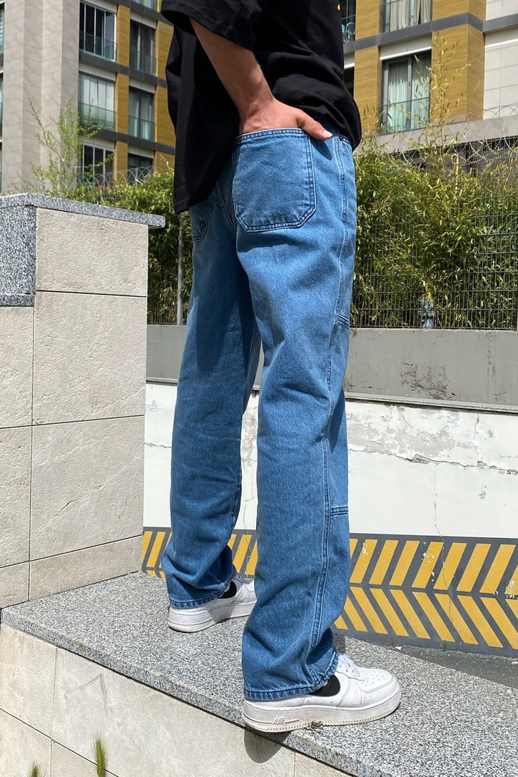 Special Cut Mavi Baggy Jean