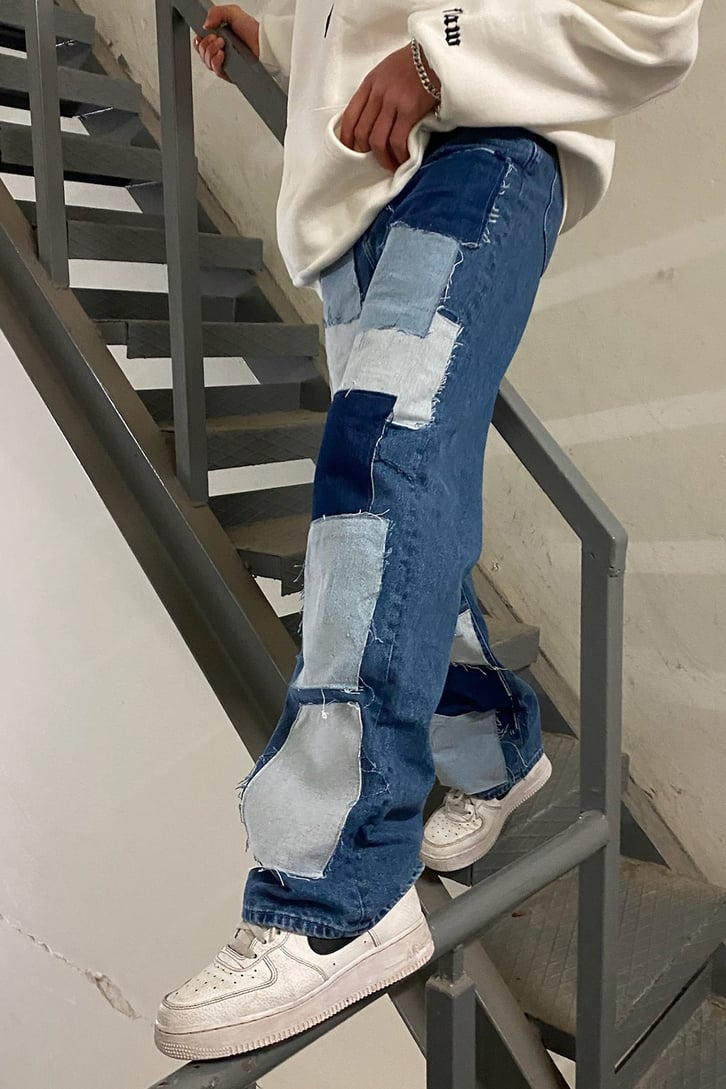 Special Edition Patchwork Premium Losse Fit Jean