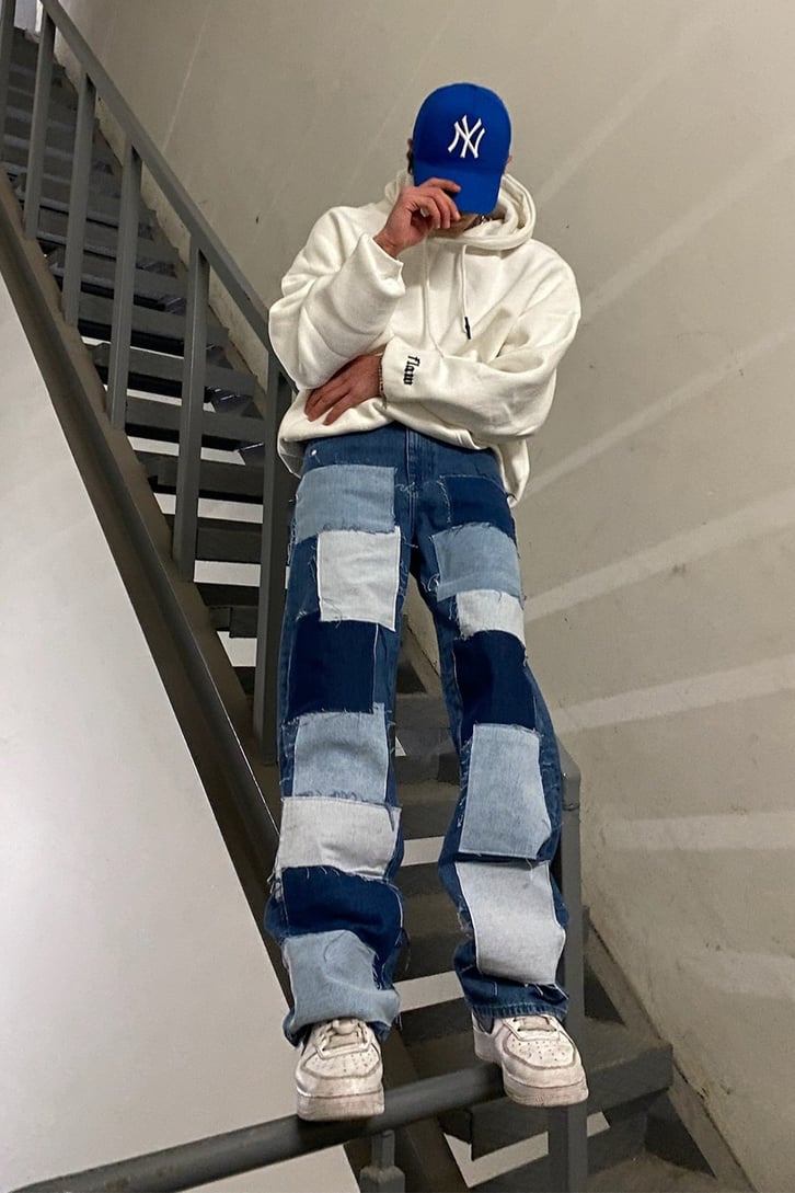 Special Edition Patchwork Premium Losse Fit Jean