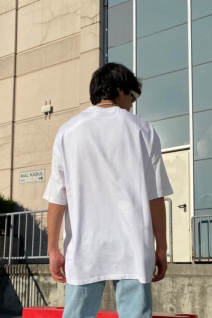Spectacular Snake Baskılı Oversize Tshirt