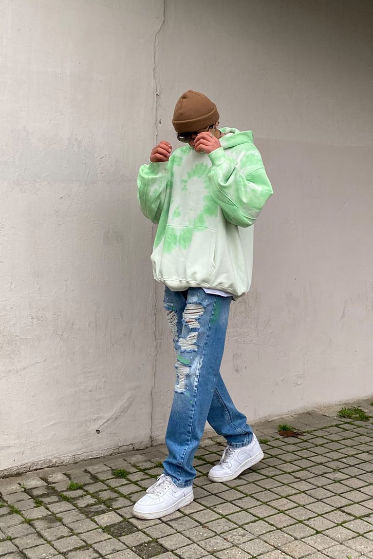 Spinn Tie Dye Oversize Premium Hoodie