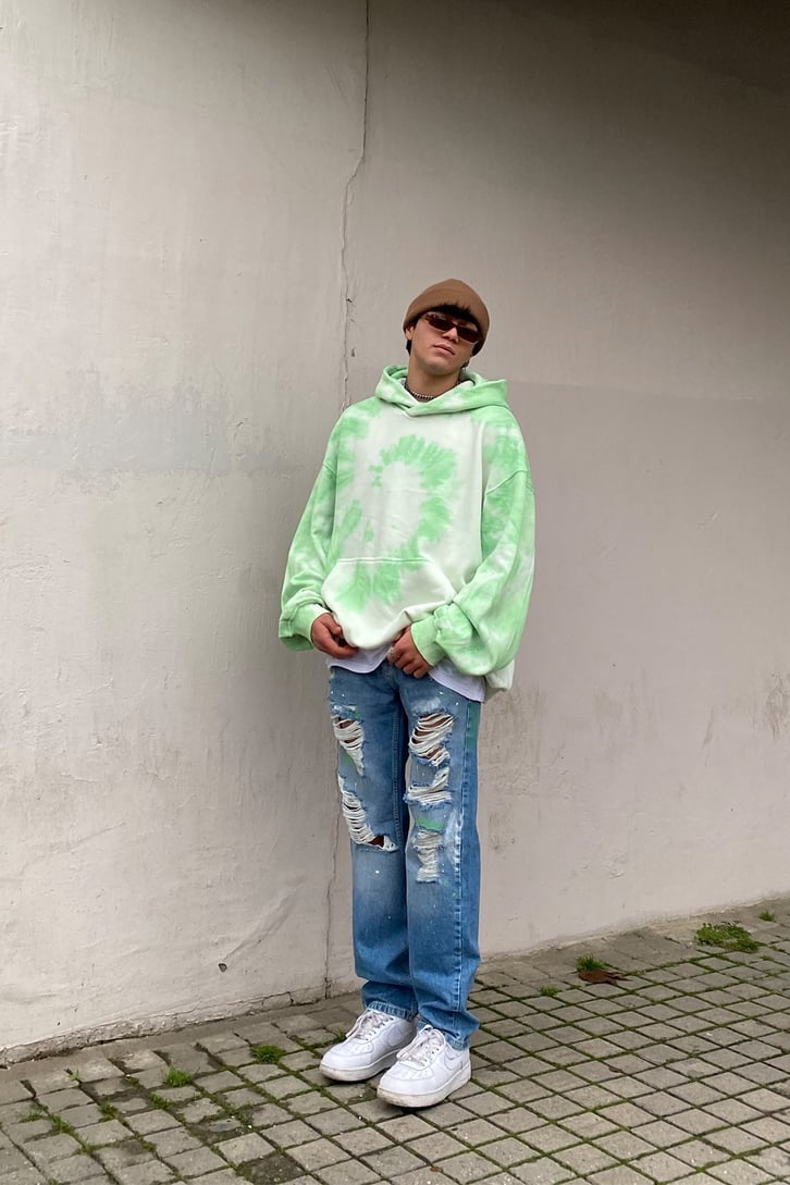 Spinn Tie Dye Oversize Premium Hoodie