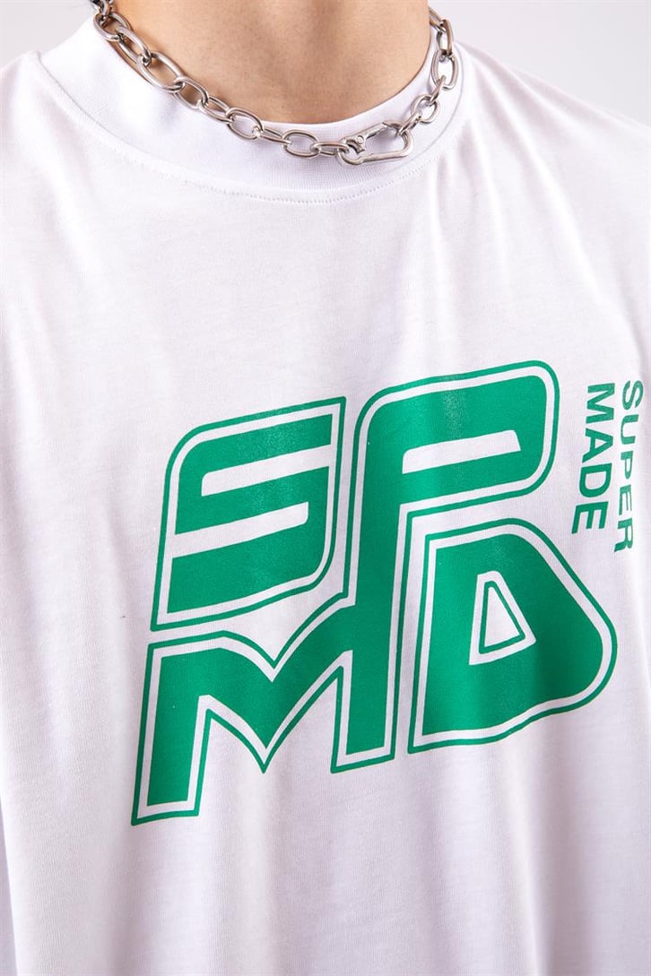 Spmd Baskılı Oversize Tshirt