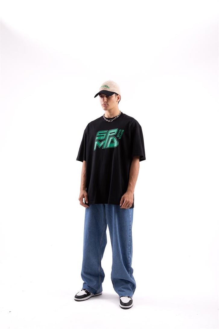 Spmd Baskılı Oversize Tshirt