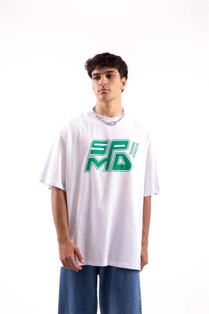 Spmd Baskılı Oversize Tshirt