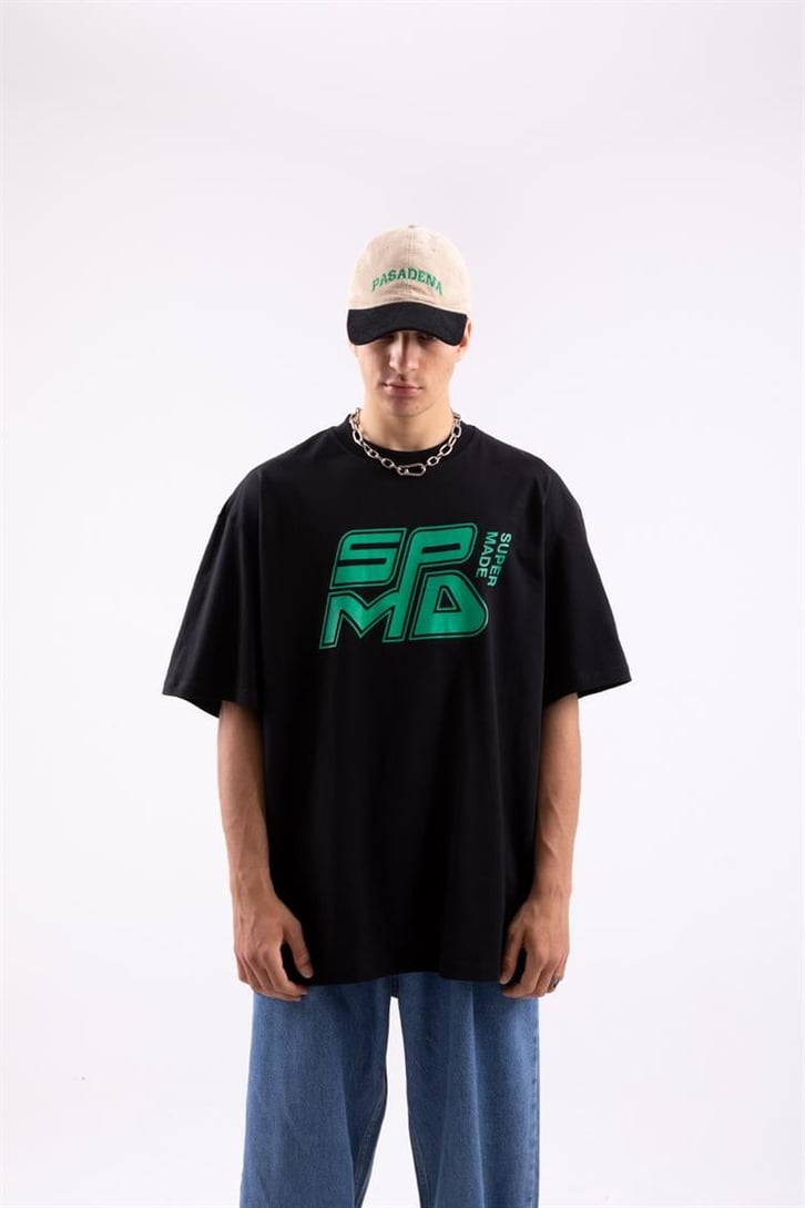 Spmd Baskılı Oversize Tshirt