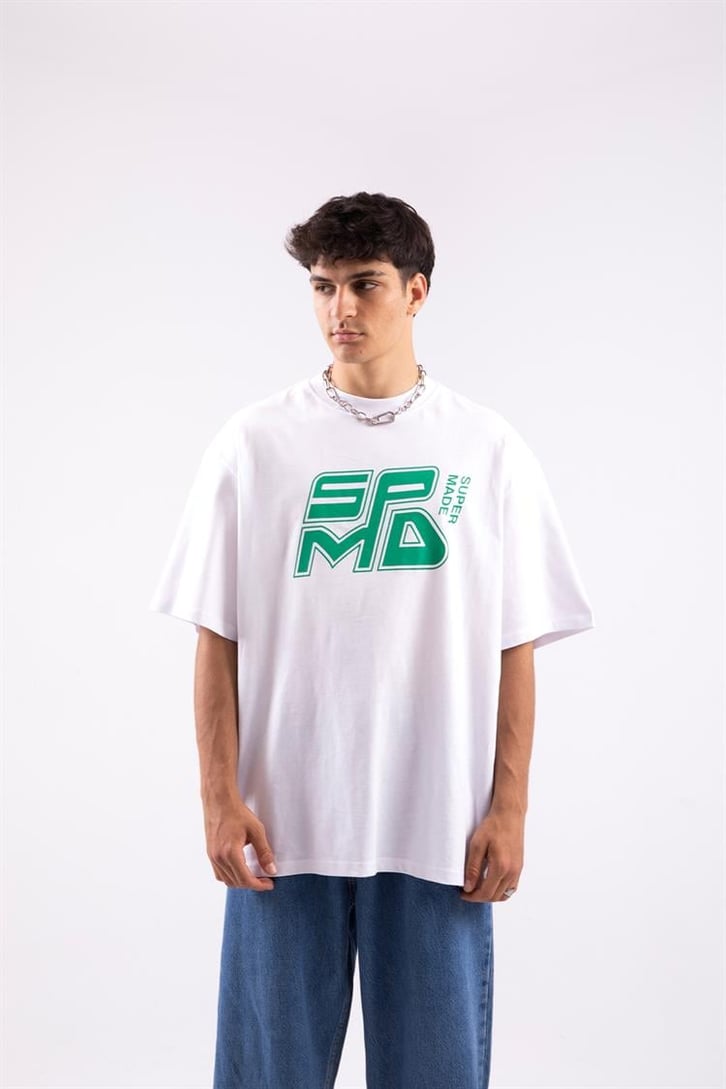 Spmd Baskılı Oversize Tshirt