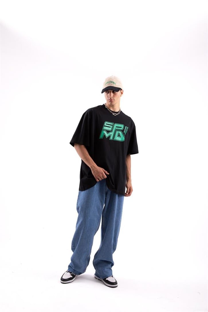 Spmd Baskılı Oversize Tshirt