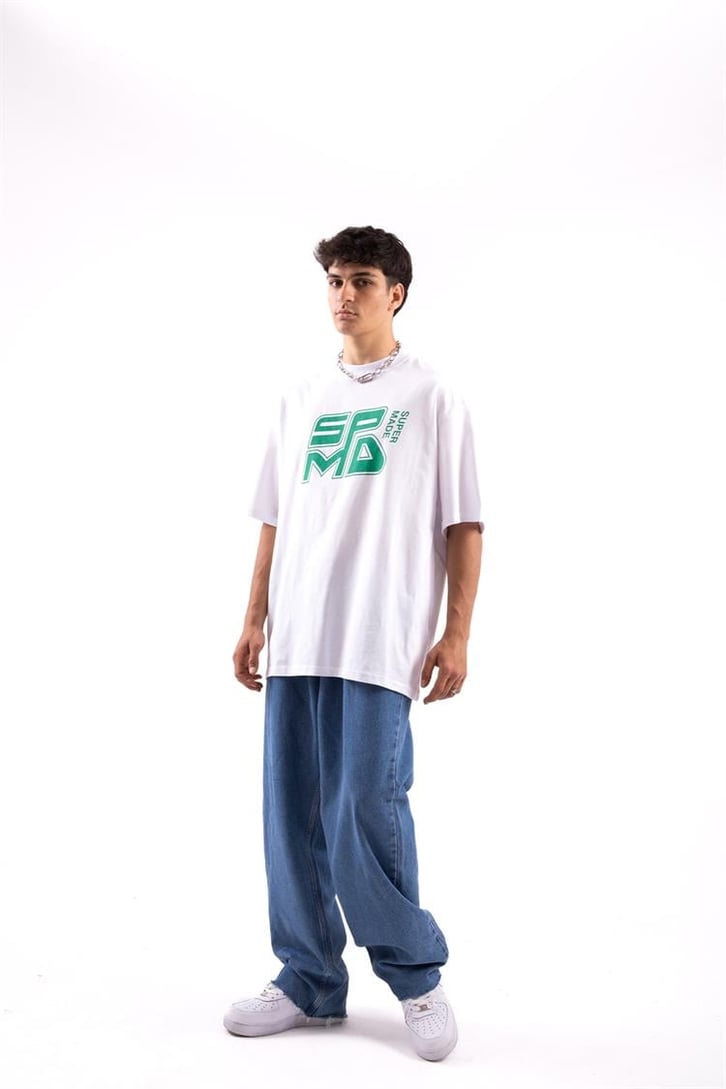 Spmd Baskılı Oversize Tshirt