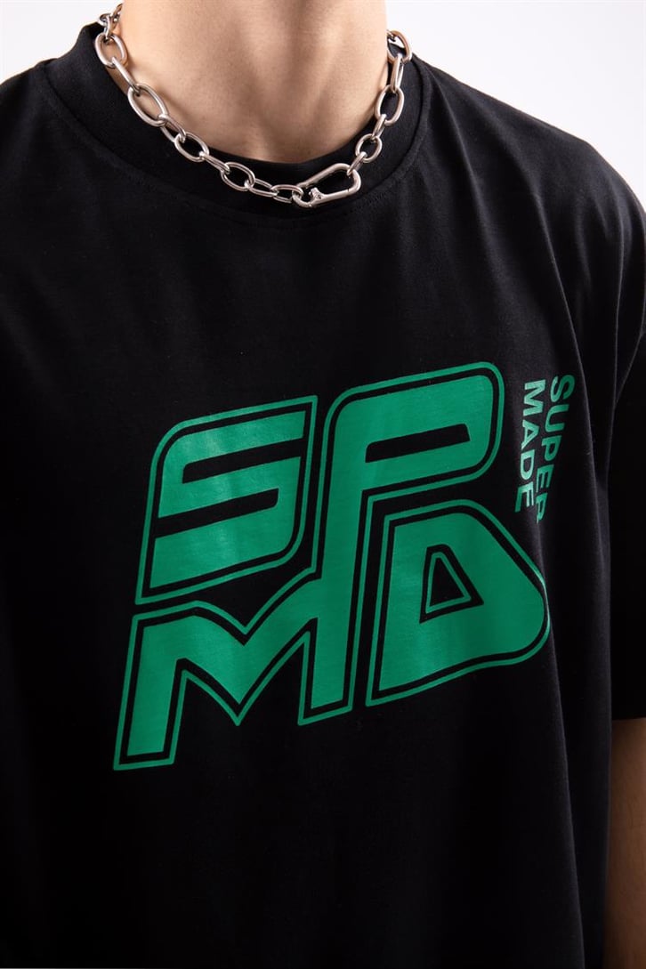 Spmd Baskılı Oversize Tshirt