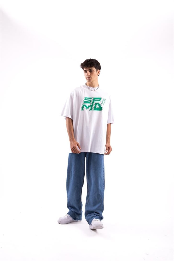 Spmd Baskılı Oversize Tshirt
