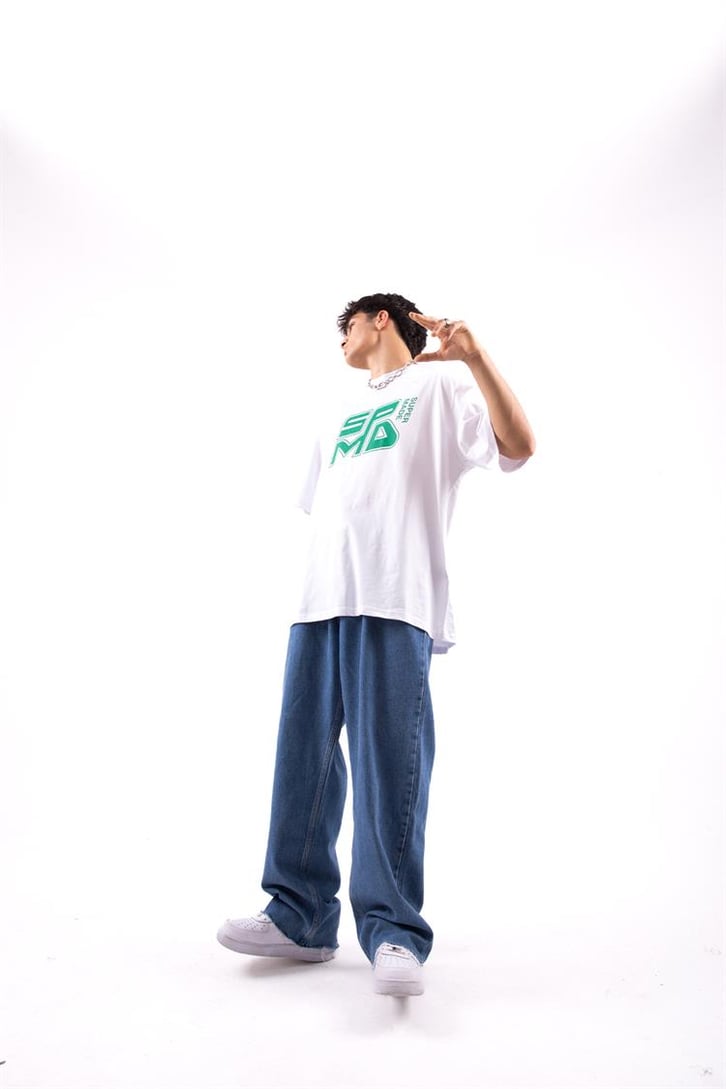 Spmd Baskılı Oversize Tshirt